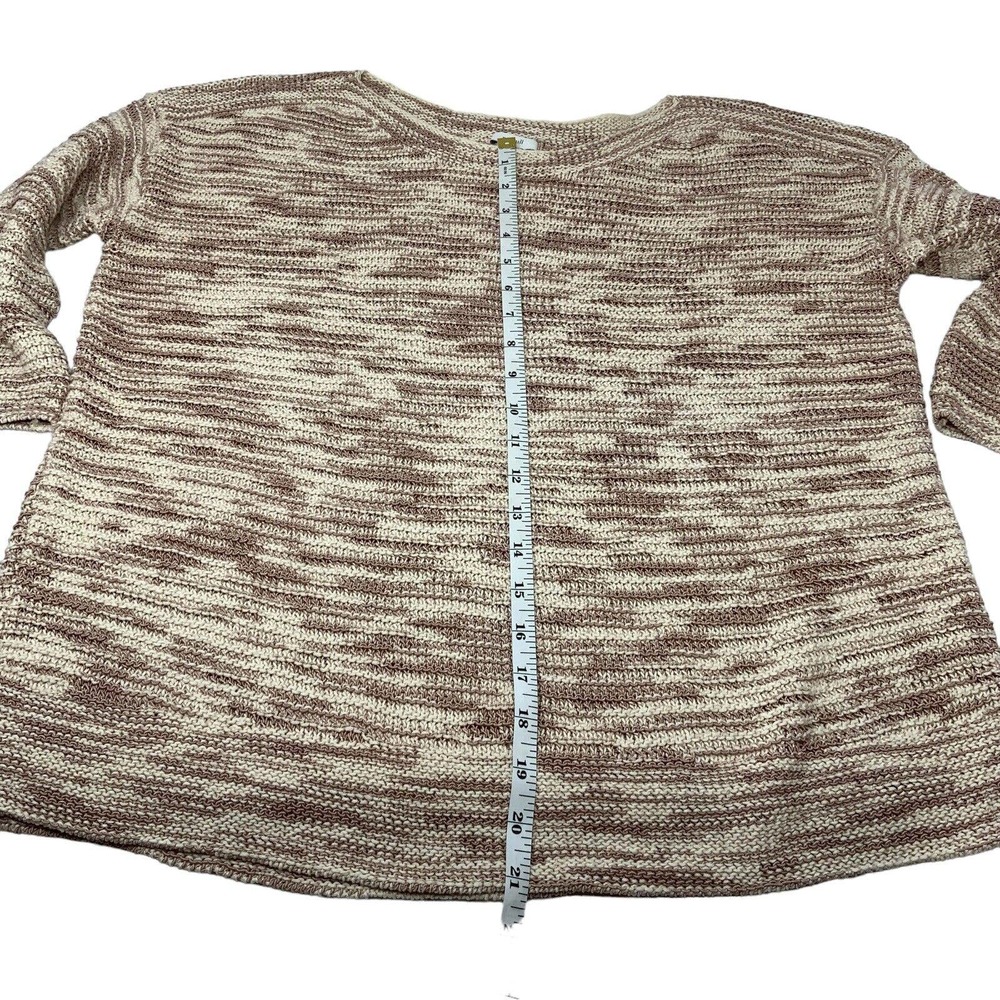 Pure J Jill Sweater Woven Sweater Top Boat Neckline Small Petite Oversized Read - Picture 5 of 13